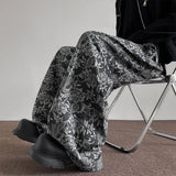 Spring NEW men pants Pattern Baggy Casual Sweatpants Hip Hop gothic men women wide leg trousers streetwear Fashion trend