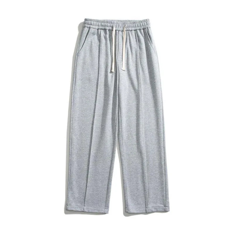 Black Casual Pants Men Fashion Oversized Wide Leg Pants Men Streetwear Loose Straight Grey Sweatpants Mens Joggers Trousers
