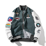 Autumn Winter Varsity Jacket Men Fashion Baseball Jacket Women Embroidery Letter American Coat College Streetwear Button Pink