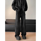 Men's Sweatpants High street patchwork Straight pants Korean Fashion  Wide Leg Straight Loose Track Pants Male Casual Trousers