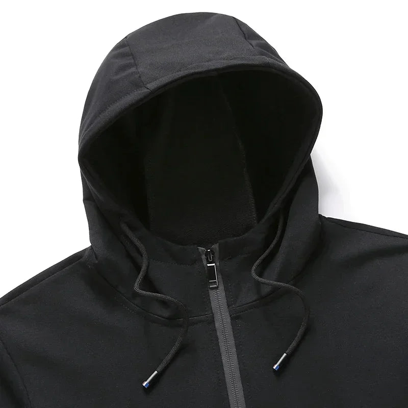 Male 2 Pieces Sweatshirt + Sweatpants Suit 8XL Plus Size New Spring Autumn Clothing Hooded Men Sportswear Sets Casual Pants