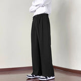 New Fashion Male Suit Pants Light Luxury Draped Cropped Button-down Business Casual Pants Premium Slim-fit Elegant Dress Trouser