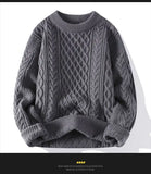 Sweater, Autumn and Winter Men's Thick Crumpled Sweater Jacket, Christmas Couple's Thread