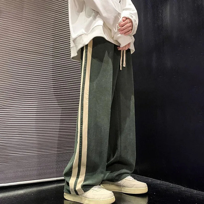 Autumn Men Casual Wide-Leg Pants Korean Version Y2k Streetwear Hip Hop Men Fashion Trousers Sweatpants Harajuku Pants Men
