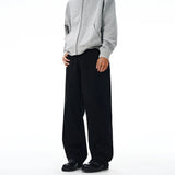 100% Pure Cotton Wide-leg Pants Men's Autumn New Oversized Comfortable Loose Casual Trousers Brown White Fashion Streetwear