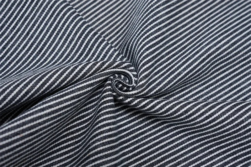 Autumn New Striped Jeans Men's Retro Wash Loose Wide-leg Denim Pants American High Street Fashion Cotton Casual Trousers