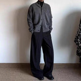 New Korean Fashion Men Cardigan Light Luxury Knitted O Neck Long Sleeve Sweater Coats Autumn Leisure Premium Quality Knitwear