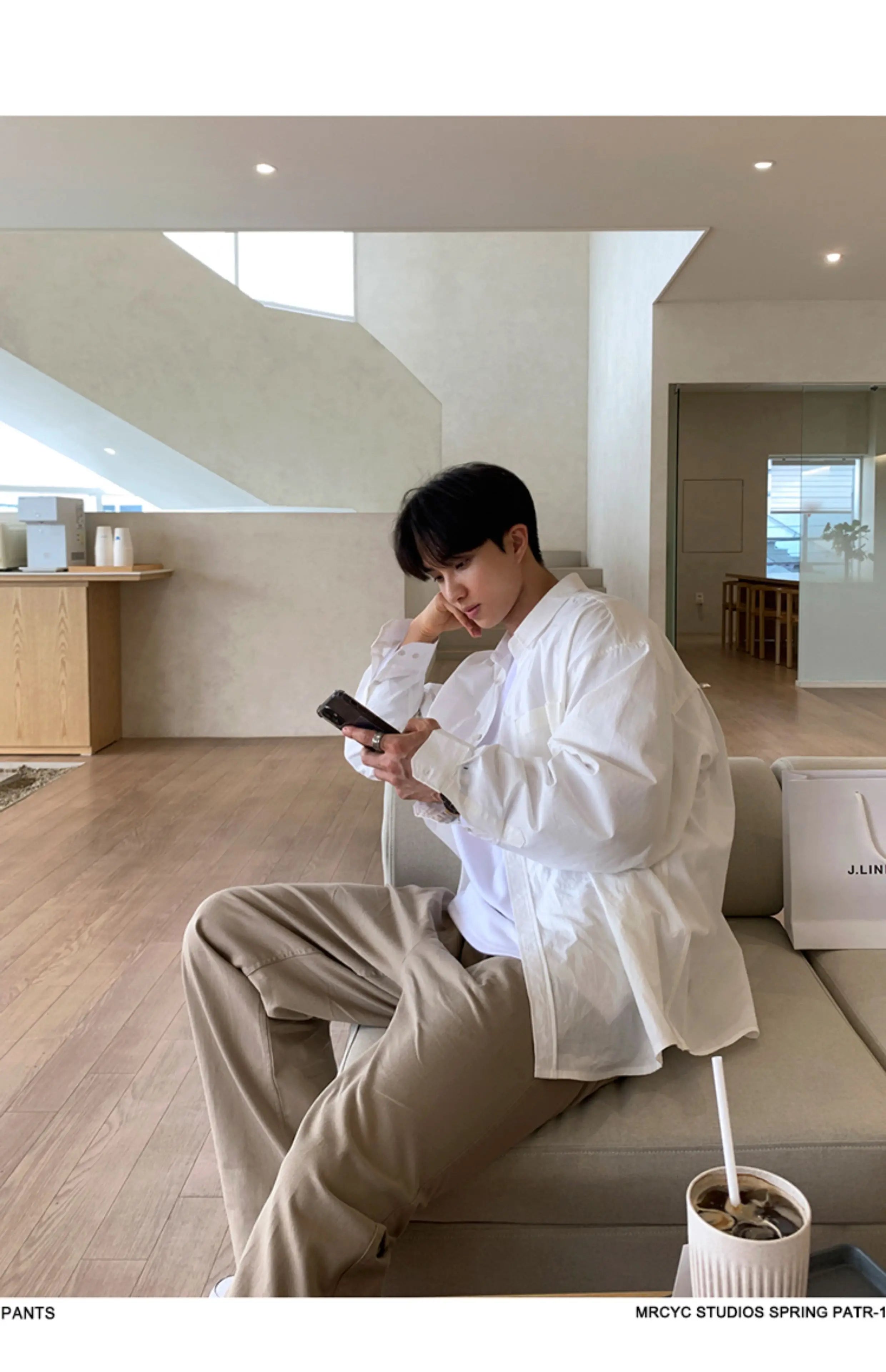 Korean Style High-end Straight-leg Casual Pants Men's Spring Summer Loose Trousers American 2025 New Trendy Wide-leg Pants Chic