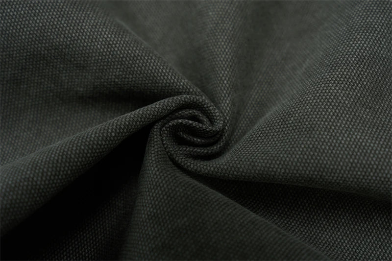 American Loose Straight Cargo Pants Men's Fashion Streetwear 100% Cotton Vintage Large Pocket Loose Casual Wide-leg Trousers