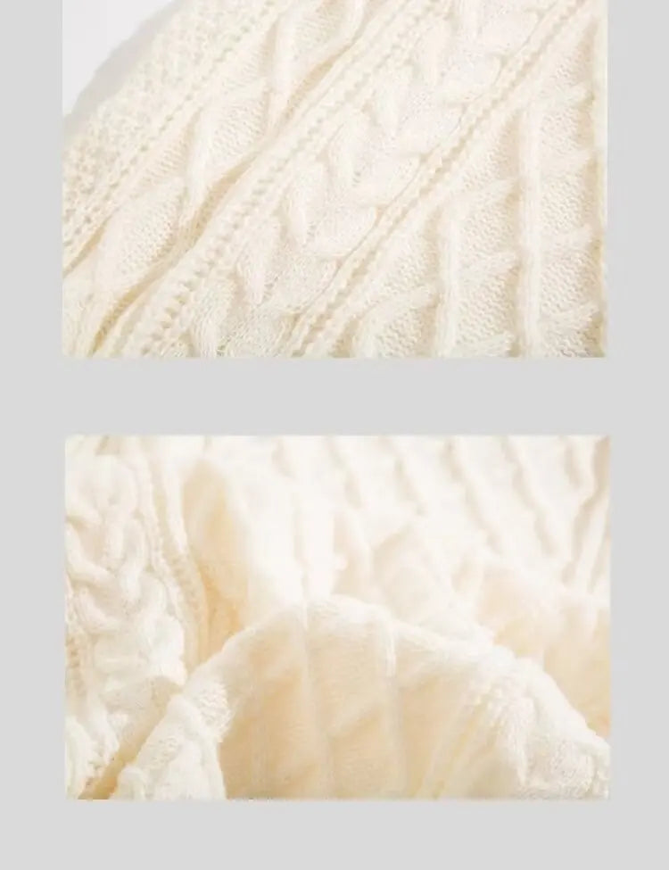 Sweater, Autumn and Winter Men's Thick Crumpled Sweater Jacket, Christmas Couple's Thread