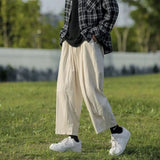 Japanese Retro Work Pants Men Women Cargo Wear Casual Pants Loose Wide-leg Pants Casual Straight-leg Trendy High-end Trousers