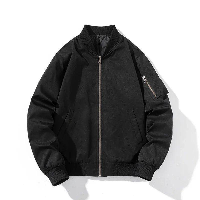 Ma1 Bomber Jacket Men Women Winter Solid Pilot Jacket Military Flight Baseball Coat Spring Autumn Windbreaker Hooded Casual