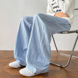 Summer Black Casual Pants Men Fashion Oversized Wide Leg Pants Men Streetwear Hip-hop Loose White Pants Mens Trousers M-3XL