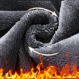 Winter Warm Fleece Men's Business Casual Pants Stretch Slim Fashion Korean Thermal Trousers Classic Simple Male Plush Clothes