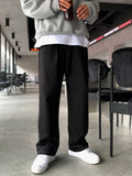 Korean Style High-end Straight-leg Casual Pants Men's Spring Summer Loose Trousers American 2025 New Trendy Wide-leg Pants Chic