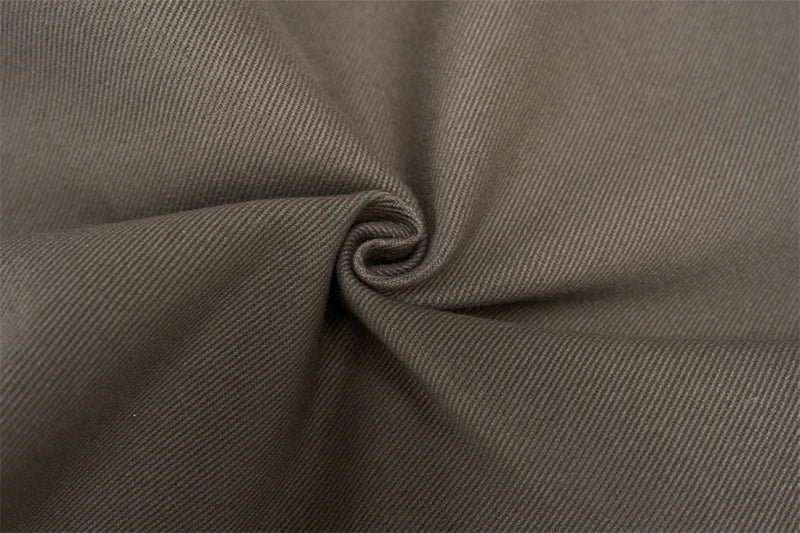 100% Pure Cotton Wide-leg Pants Men's Autumn New Oversized Comfortable Loose Casual Trousers Brown White Fashion Streetwear