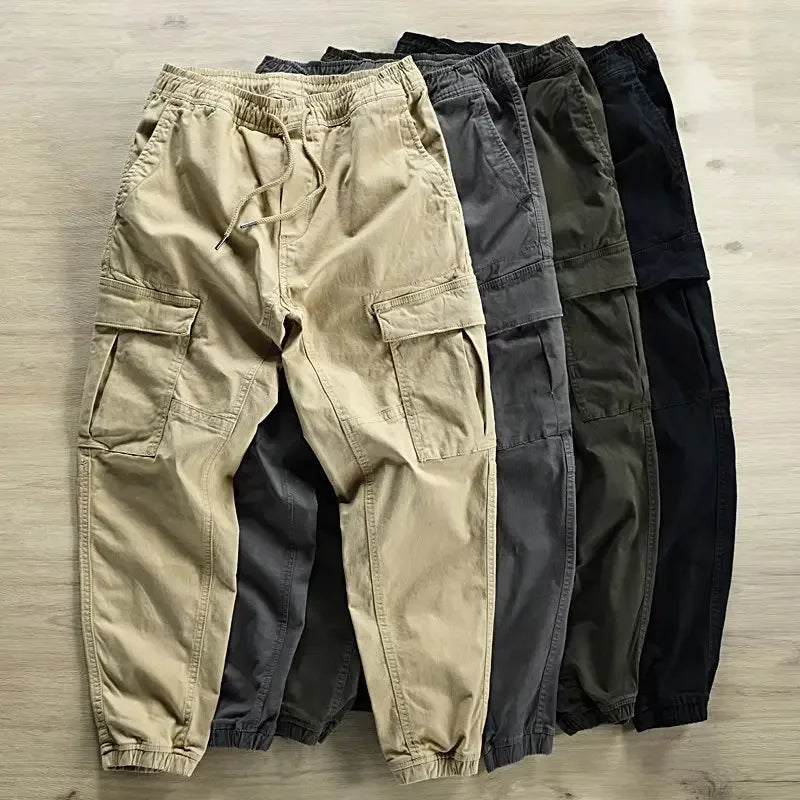 Men's Loose-fit Casual Pants Sweatpants Workwear Japanese Style Trendy Brand Cargo Pants For Active Wear Men Clothing