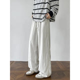 Summer Black Casual Pants Men Fashion Oversized Wide Leg Pants Men Streetwear Hip-hop Loose White Pants Mens Trousers M-3XL