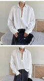 New Men's Casual Blouse Shirt Tops Long Sleeve Tee Shirt Spring Autumn Slanted Placket Vintage Shirts Renaissance Shirt