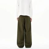 Baggy Wide-leg Jeans 100% Cotton Comfortable Breathable Autumn Casual Denim Pants Loose Straight Trousers Fashion Streetwear