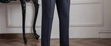 Light Luxury Men's Naples Draped Suit Pants Casual Solid Color Straight Premium Quality Dress Pants Wedding Banquet Business