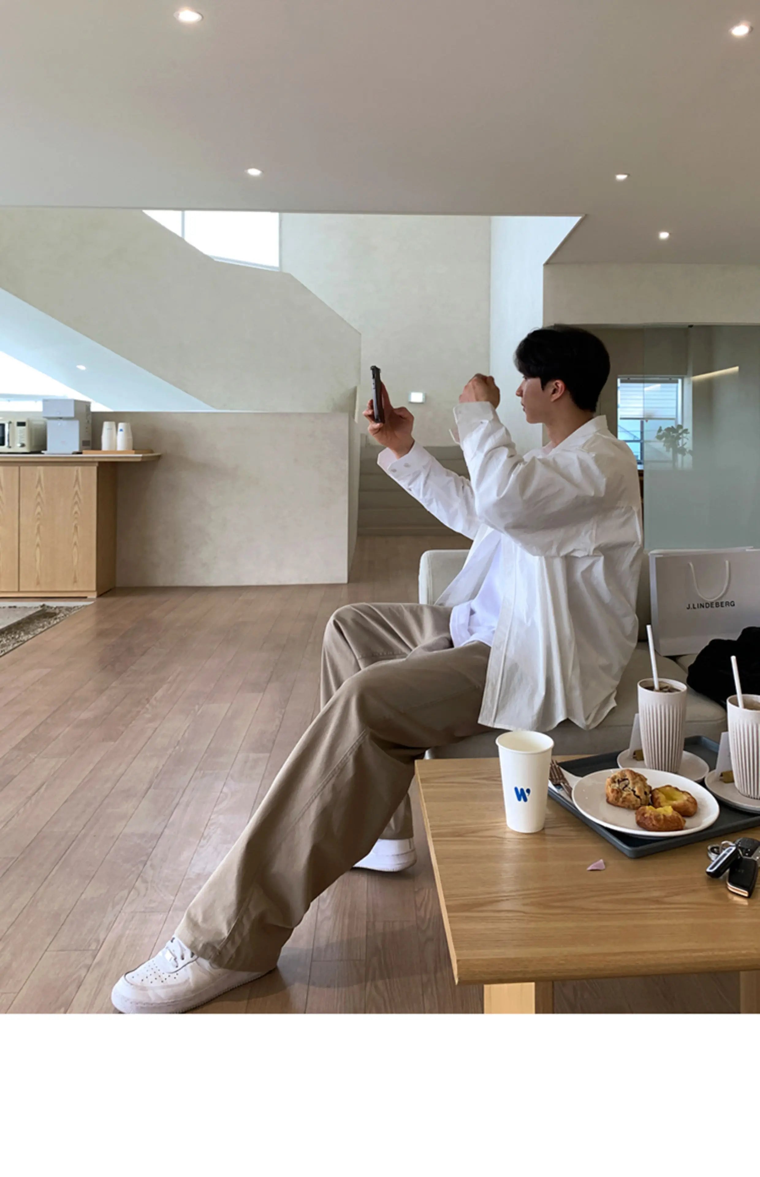 Korean Style High-end Straight-leg Casual Pants Men's Spring Summer Loose Trousers American 2025 New Trendy Wide-leg Pants Chic