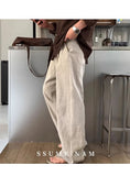 New Japanese Retro Men Casual Pants Luxury Draped Wide Leg Leisure Solid Color Straight Trousers High Quality Elegant Sweatpants