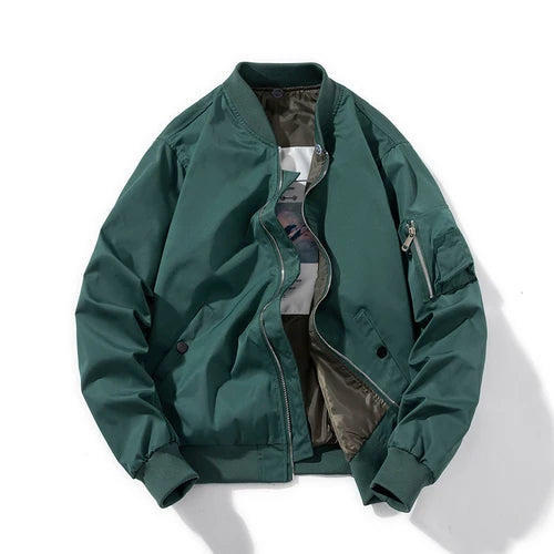 Men Bomber Jacket Women Solid Autumn Winter Pilot Jacket Fashion Vintage Hooded Baseball Coat Casual Windbreak Red Pink Burgundy
