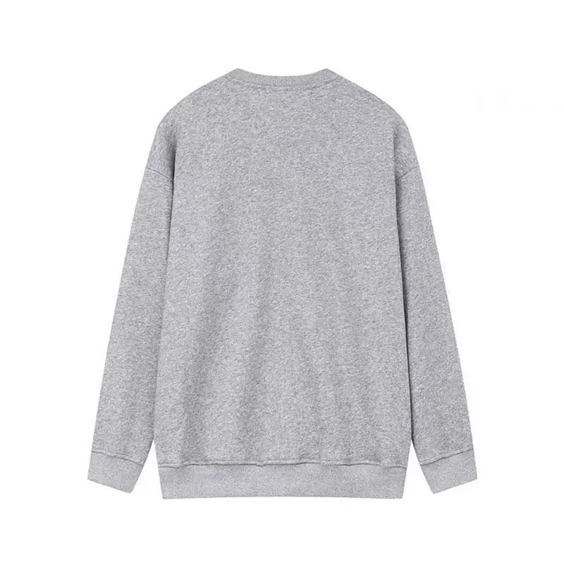 American autumn and winter street hip-hop trend personalized zipper design pullover for couples loose retro Harajuku top y2k