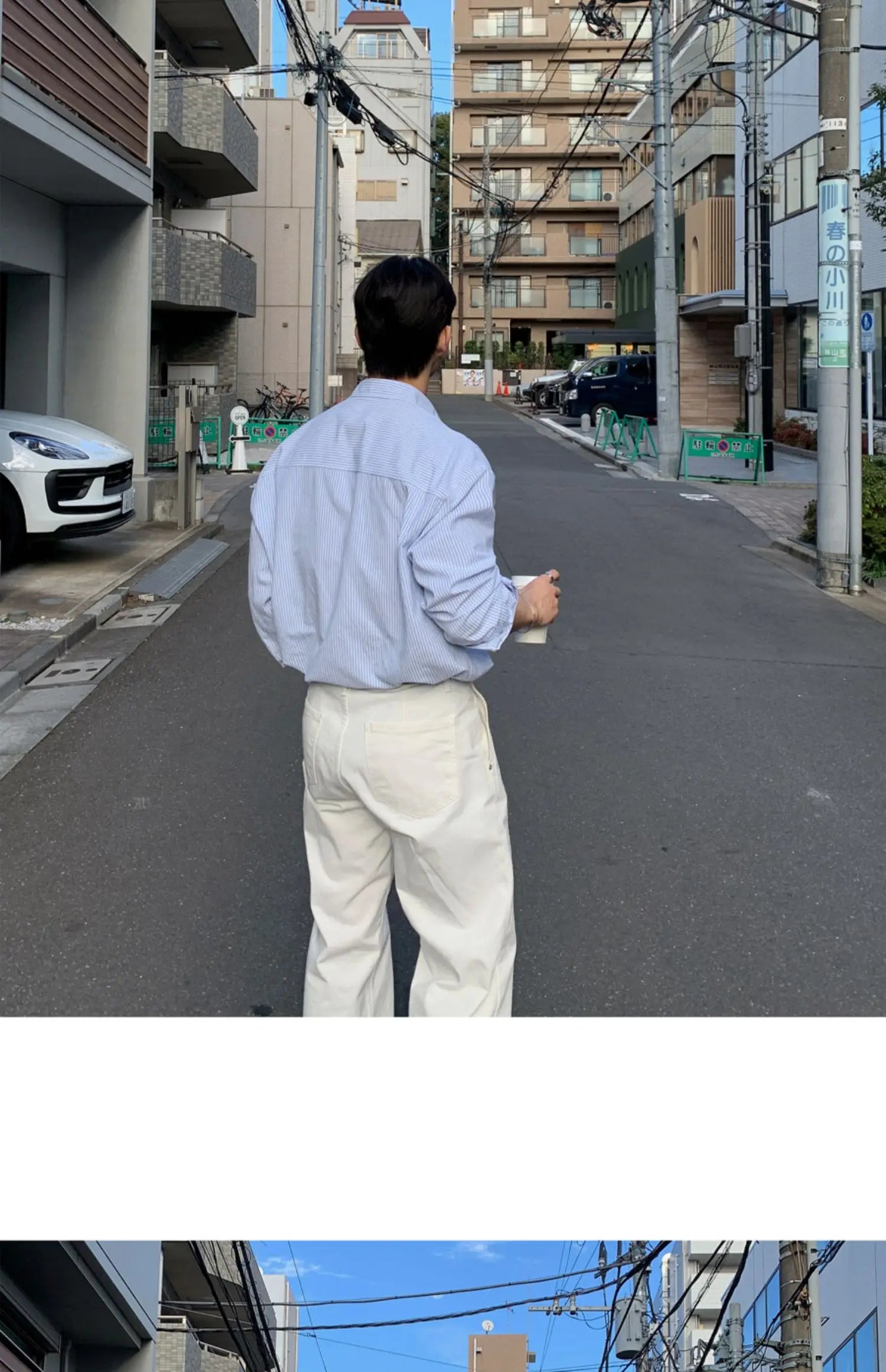 Oversized Men's Niche Striped Shirt, Spring&Autumn Fashion All-Matching Long Sleeve Shirt Coat, Korean Casual Unisex Outdoor