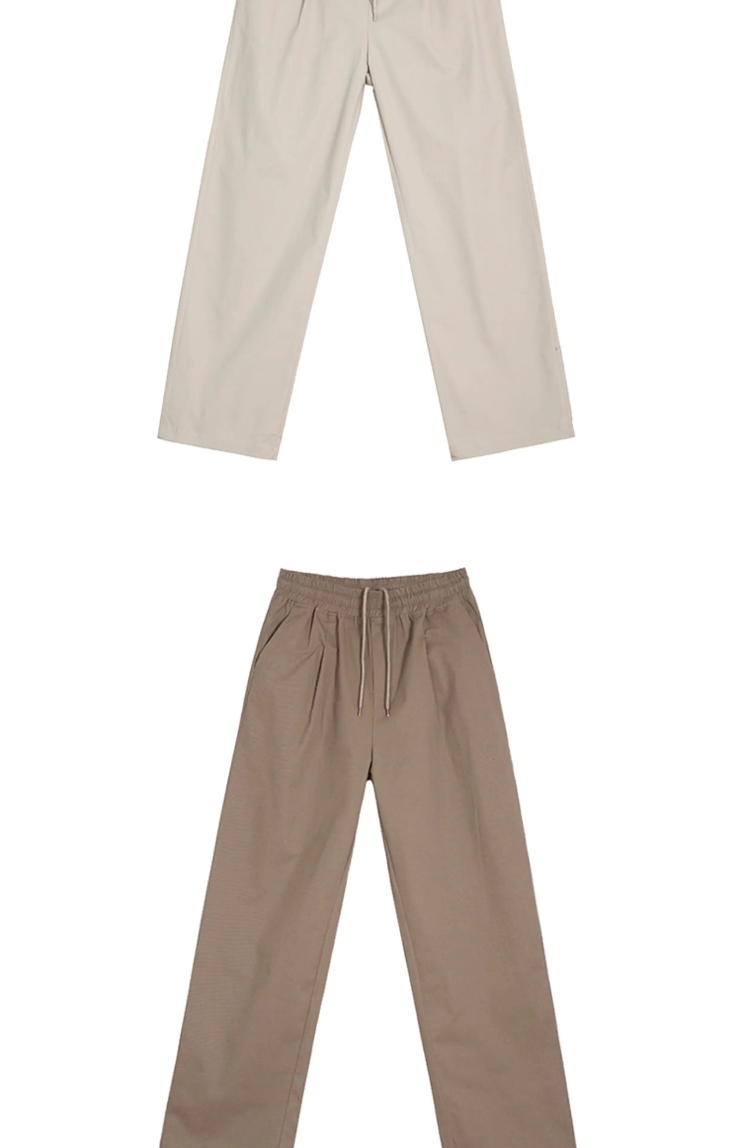 Korean Style High-end Straight-leg Casual Pants Men's Spring Summer Loose Trousers American 2025 New Trendy Wide-leg Pants Chic