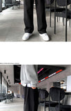 Korean Style High-end Straight-leg Casual Pants Men's Spring Summer Loose Trousers American 2025 New Trendy Wide-leg Pants Chic