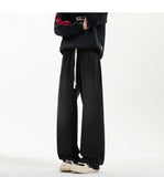 New Men's Jeans Washed Jeans Pants Unisex Drawstring Denim Pants Male Streetwear Korean Straight cylinder loose Cowboy Trousers