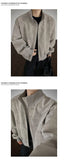 Jacket Men Autumn New Arrival Short Loose Tie Dye Jacket Stand Collar Casual Streetwear Outerwear Bomber