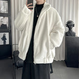 New Winter Men's Velvet Jacket Coat Stand Collar Solid Casual Loose Parkas Men Soft Warm Home Wear Clothes