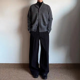 New Korean Fashion Men Cardigan Light Luxury Knitted O Neck Long Sleeve Sweater Coats Autumn Leisure Premium Quality Knitwear