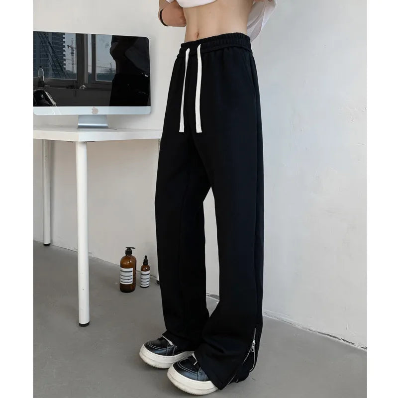 Black Casual Pants Men Fashion Gray Sports Pants Men Sweatpants Streetwear Korean Straight Pants Mens Joggers Trousers M-3XL