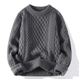 Sweater, Autumn and Winter Men's Thick Crumpled Sweater Jacket, Christmas Couple's Thread