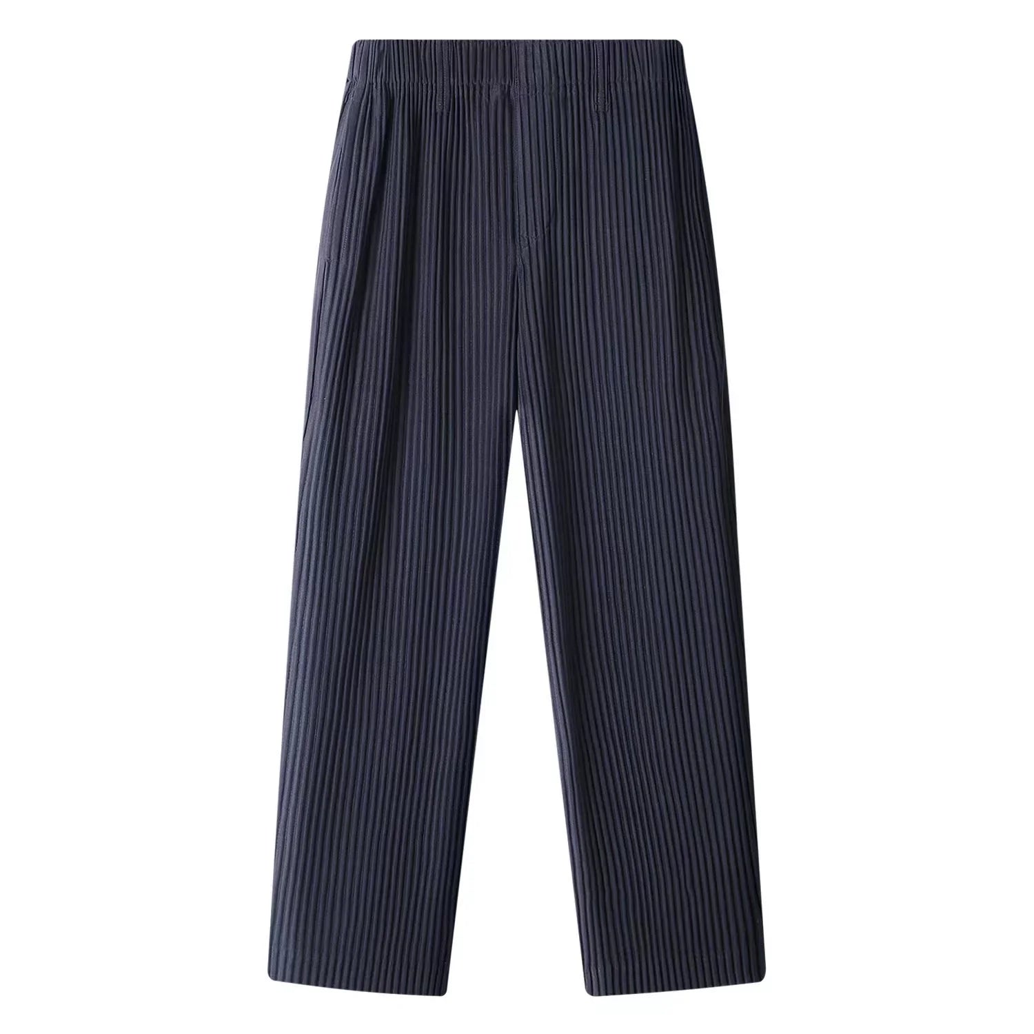 Miyake Pants For Men Straight pants Casual Fashion Trousers Loose Korean Style Pants Men Clothing Bottoms