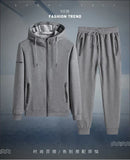 Male 2 Pieces Sweatshirt + Sweatpants Suit 8XL Plus Size New Spring Autumn Clothing Hooded Men Sportswear Sets Casual Pants