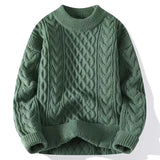 Sweater, Autumn and Winter Men's Thick Crumpled Sweater Jacket, Christmas Couple's Thread