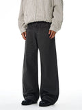 100% Cotton Wide-leg Jeans Men's Autumn Fashion Pocket Design Casual Trousers Loose American High Street Y2K Denim Pants