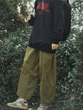 Japanese Retro Work Pants Men Women Cargo Wear Casual Pants Loose Wide-leg Pants Casual Straight-leg Trendy High-end Trousers