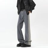 Jeans men New Jacquard Fabric Denim Trousers man Straight Leg Long Pants Autumn Classic Style Casual Jeans for Men Wholesale