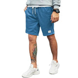 Men's Beach Vacation Shorts Corduroy Short Pants Loose Casual Labeled Joggers Sports Shorts Male Solid Color Sweatpants
