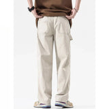 American High Street Work Pants Spring Autumn New Men's Trousers Straight Japanese Fashion Trend Retro Casual Work Pants Chic