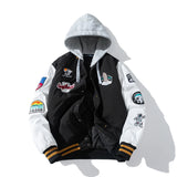 Autumn Winter Varsity Jacket Men Fashion Baseball Jacket Women Embroidery Letter American Coat College Streetwear Button Pink