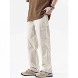 American High Street Work Pants Spring Autumn New Men's Trousers Straight Japanese Fashion Trend Retro Casual Work Pants Chic