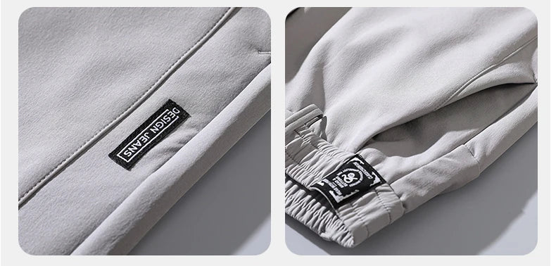 Casual Pants Men Spring Autumn 2025 New Straight Slim Fit Sweatpants Solid Color Business Elastic waist Male Trousers