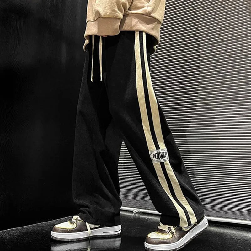 Autumn Men Casual Wide-Leg Pants Korean Version Y2k Streetwear Hip Hop Men Fashion Trousers Sweatpants Harajuku Pants Men